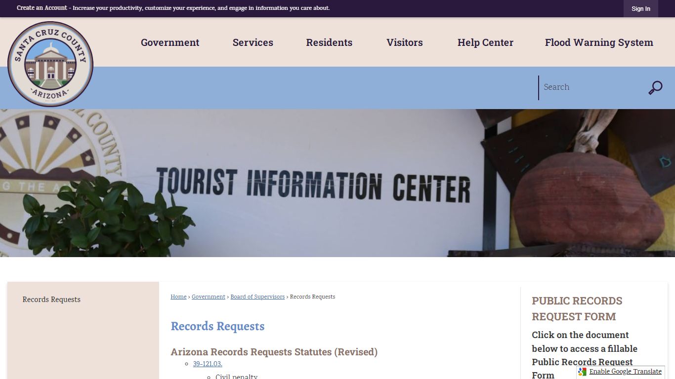 Records Requests | Santa Cruz County, AZ - Official Website
